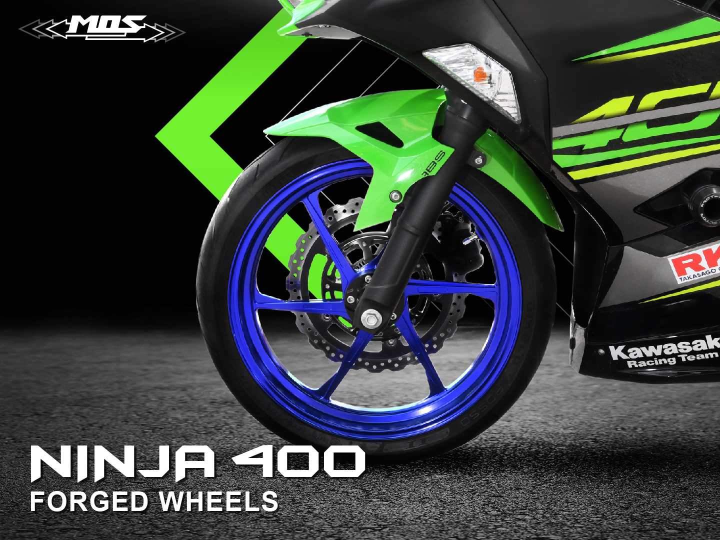 Kawasaki Ninja400 /Z400 17吋 鍛造輪框6爪